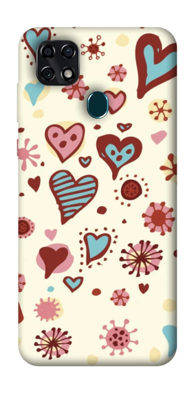 Чохол на ZTE Blade 20 Smart Pretty hearts фото 1 з 1