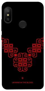 Чохол на Xiaomi Mi A2 Lite / Xiaomi Redmi 6 Pro Чорно-червона вишиванка фото 1 з 1
