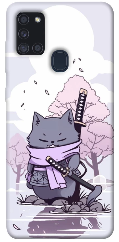 Чохол на Samsung Galaxy A21s Samurai cat фото 1 з 1
