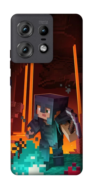 Чохол на Motorola Edge 50 Pro Minecraft game adventure фото 1 з 1