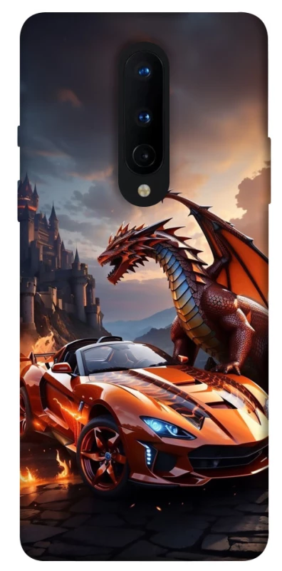 Чехол на OnePlus 8 Сar and dragon фото 1 из 1