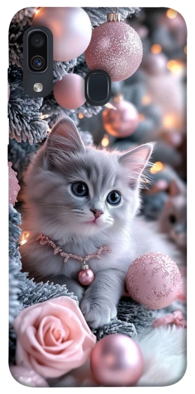 Чохол на Samsung Galaxy A20 / A30 Christmas Kitty фото 1 з 1