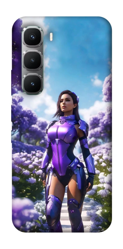 Чохол на Infinix Hot 60 Pro Cyber space girl ver.4 фото 1 з 1