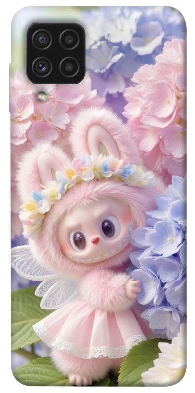 Чохол на Samsung Galaxy A22 4G Labubu & Flowers ver.1 фото 1 з 1