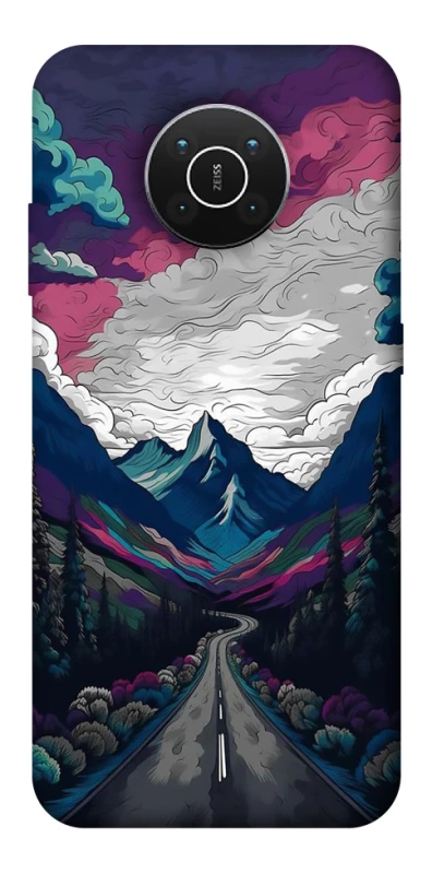Чохол на Nokia X10 / X20 Намальовані гори фото 1 з 1