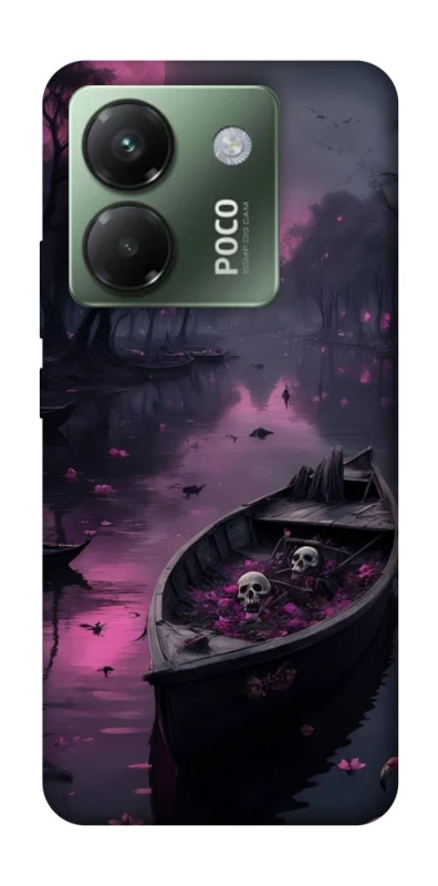 Чехол на Xiaomi Poco M7 pro 5G Boat and flamingo фото 1 из 1