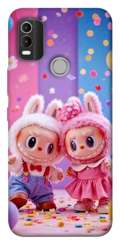 Чехол на Nokia C21 Plus Labubu twins ver.3 фото 1 из 1