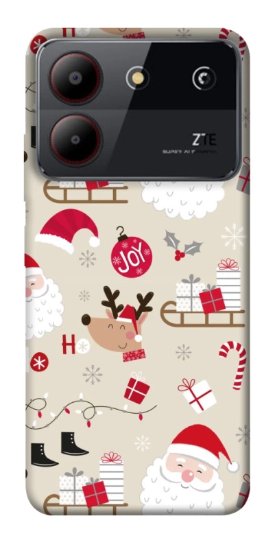 Чохол на ZTE Blade A54 4G Новорічний v1 фото 1 з 1