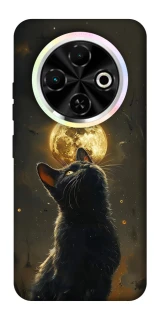 Чохол на TECNO Spark 30C Кіт під місяцем v2 фото 1 з 1