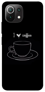 Чехол на Xiaomi Mi 11 Lite Black coffee фото 1 из 1