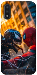 Чехол на Samsung Galaxy A01 Venom vs Spiderman фото 1 из 1