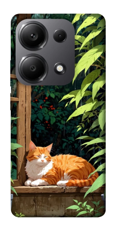 Чехол на Xiaomi Redmi Note 13 Pro 5G red cat фото 1 из 1