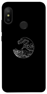 Чохол на Xiaomi Mi A2 Lite / Xiaomi Redmi 6 Pro Black tsunami фото 1 з 1