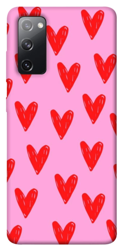 Чохол на Samsung Galaxy S20 FE Red hearts 2 фото 1 з 1
