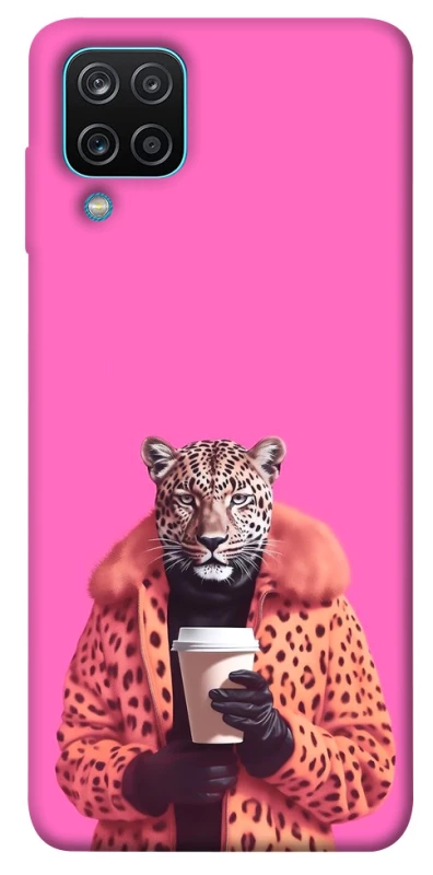 Чохол на Samsung Galaxy M12 Леопард з кавою фото 1 з 1