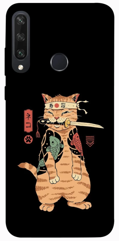 Чохол на Huawei Y6p Кіт-самурай фото 1 з 1
