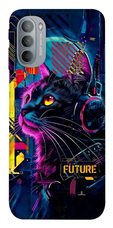 Чехол на Motorola Moto G31 Cyber Cat v2 фото 1 из 1