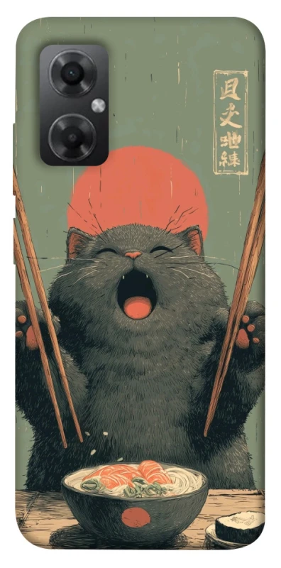 Чохол на Xiaomi Redmi Note 11R Hungry Cat фото 1 з 1