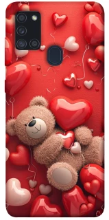 Чехол на Samsung Galaxy A21s bear in hearts фото 1 из 1