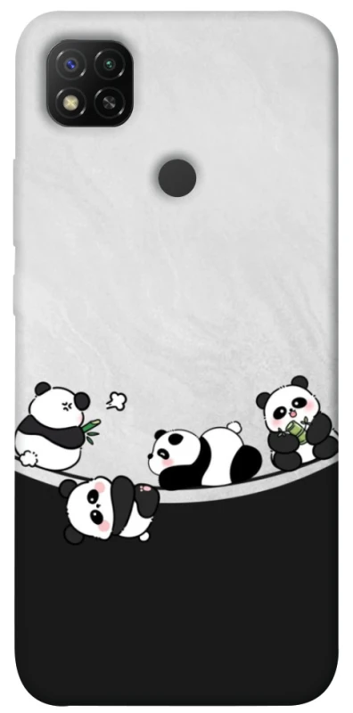 Чохол на Xiaomi Redmi 9C Four pandas фото 1 з 1