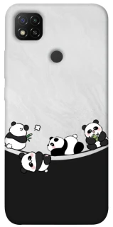 Чохол на Xiaomi Redmi 9C Four pandas фото 1 з 1