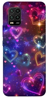 Чохол на Xiaomi Mi 10 Lite Drawn hearts фото 1 з 1