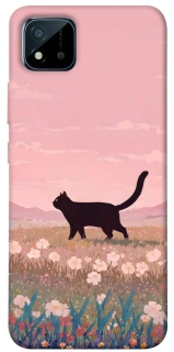 Чехол на Realme C11 (2021) cat on a field фото 1 из 1