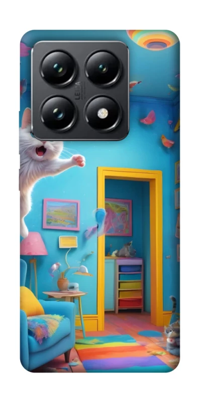 Чехол на Xiaomi 14T Pro crazy cat фото 1 из 1