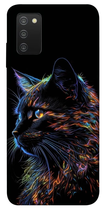 Чохол на Samsung Galaxy A03s Чорний кіт фото 1 з 1
