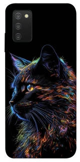 Чохол на Samsung Galaxy A03s Чорний кіт фото 1 з 1