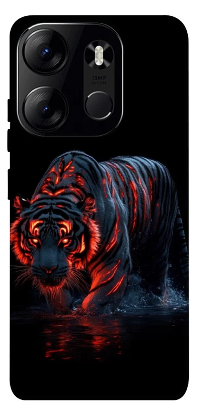 Чохол на Tecno Spark Go 2023 fire tiger фото 1 з 1