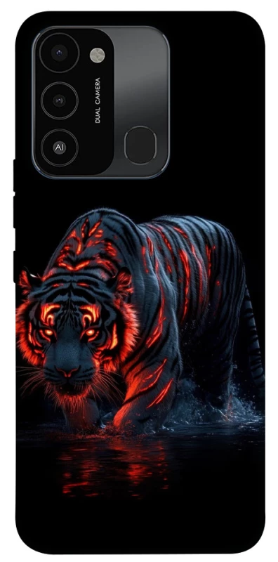 Чехол на TECNO Spark 8C fire tiger фото 1 из 1