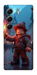 Чохол на Tecno Camon 40 Roblox Fire Logo Blue Flames фото 1 з 1