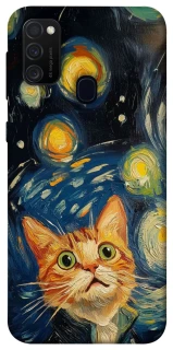 Чехол на Samsung Galaxy M30s / M21 paint cat фото 1 из 1
