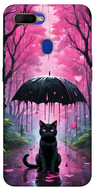 Чохол на Oppo A5s Black cat фото 1 з 1