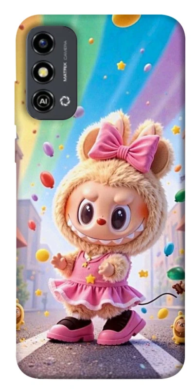 Чехол на ZTE Blade A53 Labubu rainbow фото 1 из 1