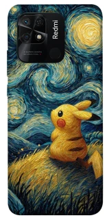 Чехол на Xiaomi Redmi 10C Pikachu and Van Gogh фото 1 из 1