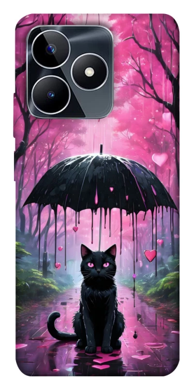 Чохол на Realme C53 Black cat фото 1 з 1