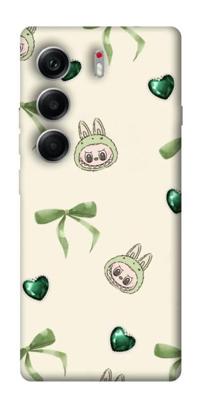 Чохол на Tecno Camon 40 Labubu Green Heart фото 1 з 1