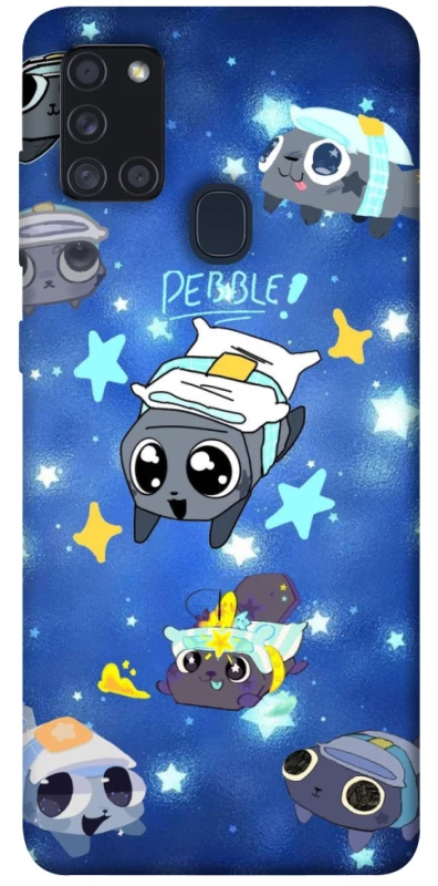 Чехол на Samsung Galaxy A21s Pebble kitten stars фото 1 из 1