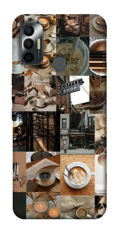 Чохол на TECNO Spark 7 Coffee collage ver.3 фото 1 з 1