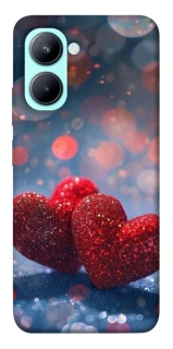 Чехол на Realme C33 Red hearts фото 1 из 1