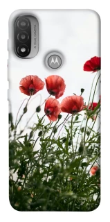 Чохол на Motorola Moto E20 Поле маків фото 1 з 1
