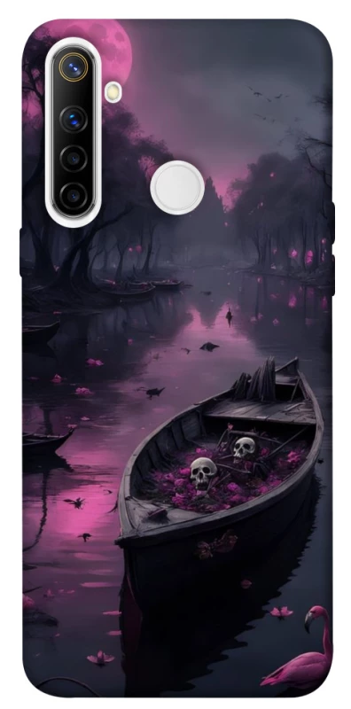 Чохол на Realme 6i Boat and flamingo фото 1 з 1