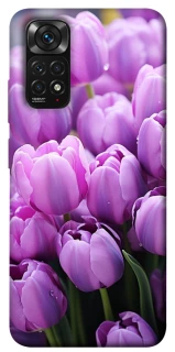 Чехол на Xiaomi Redmi Note 11 (Global) / Note 11S Фиолетовые тюльпаны фото 1 из 1