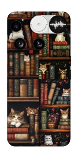 Чохол на Nothing Phone (3) Cats & Books фото 1 з 1
