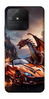 Чохол на Realme Narzo 50A Сar and dragon фото 1 з 1