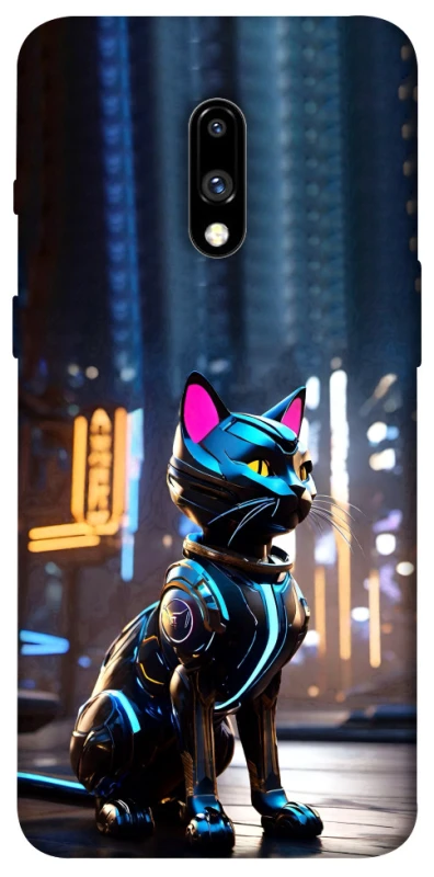 Чехол на OnePlus 7 Cyber cat фото 1 из 1