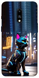 Чехол на OnePlus 7 Cyber cat фото 1 из 1