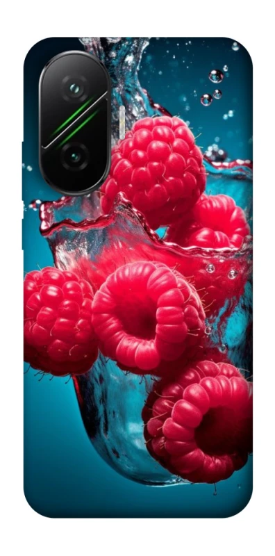 Чехол на Xiaomi Poco F7 Малинка в воде фото 1 из 1